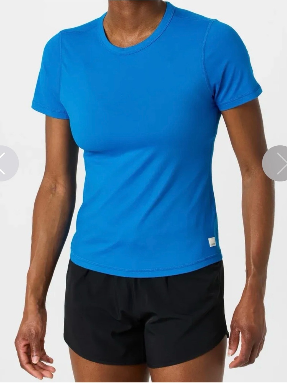 Women’s Crew Neck Active Tee in Bright Blue